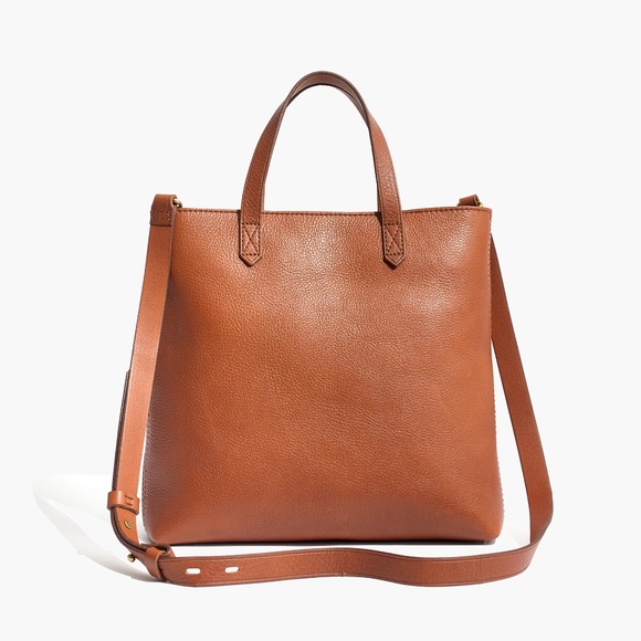 Madewell Handbags - New MADEWELL The Zip-Top Transport Crossbody in English Saddle Leather